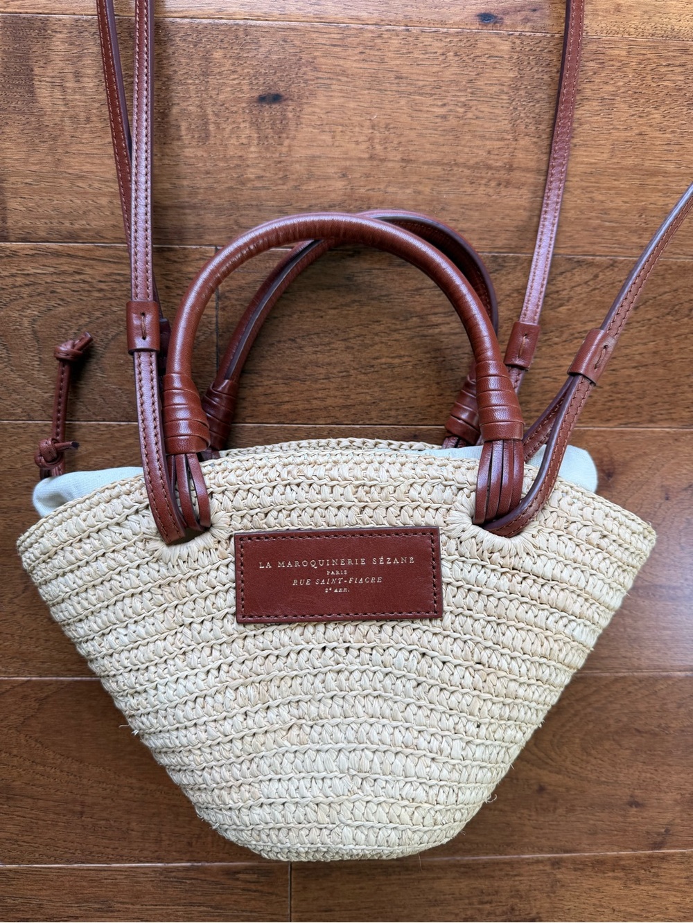 Justine Sézane Raffia Mini Basket Bag - Picture 4 of 6
